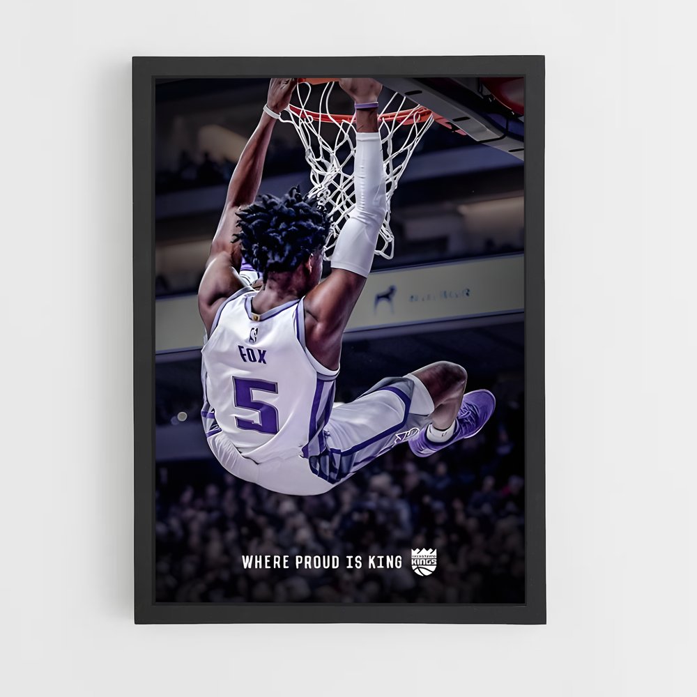 Poster Dunk de De'Aaron – affiche Basketball (vue 2)